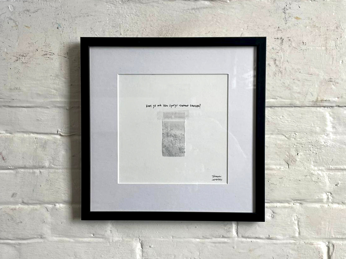 Limited Edt. Text Print – LIJNTJE CULTUUR SNUIVEN. By Frank Willems