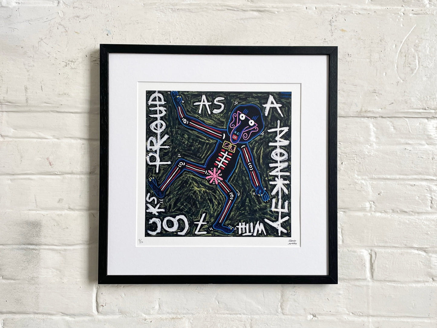 Limited Edt. Art Print – PROUD AS A MONKEY. By Frank Willems.