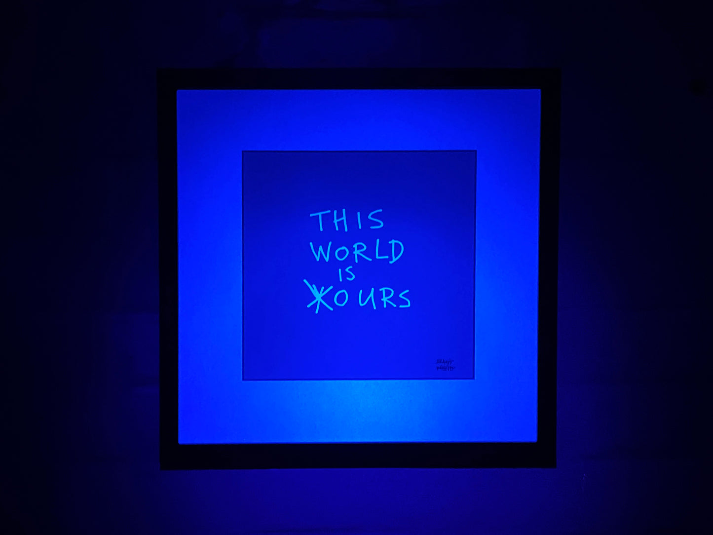 Limited Edition Text – THIS WORLD IS (Y)OURS – LUMINOUS DEPTHS. by Frank Willems.