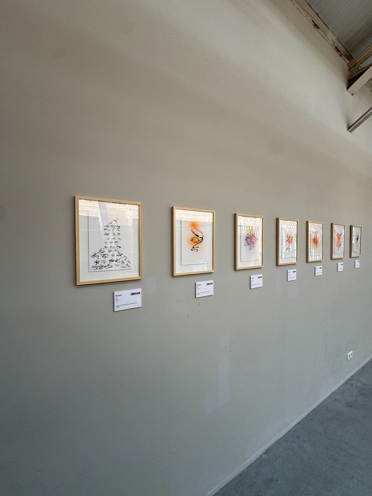 Rey Jaffet - Spirit series, installation view at UNKnowN Art Gallery